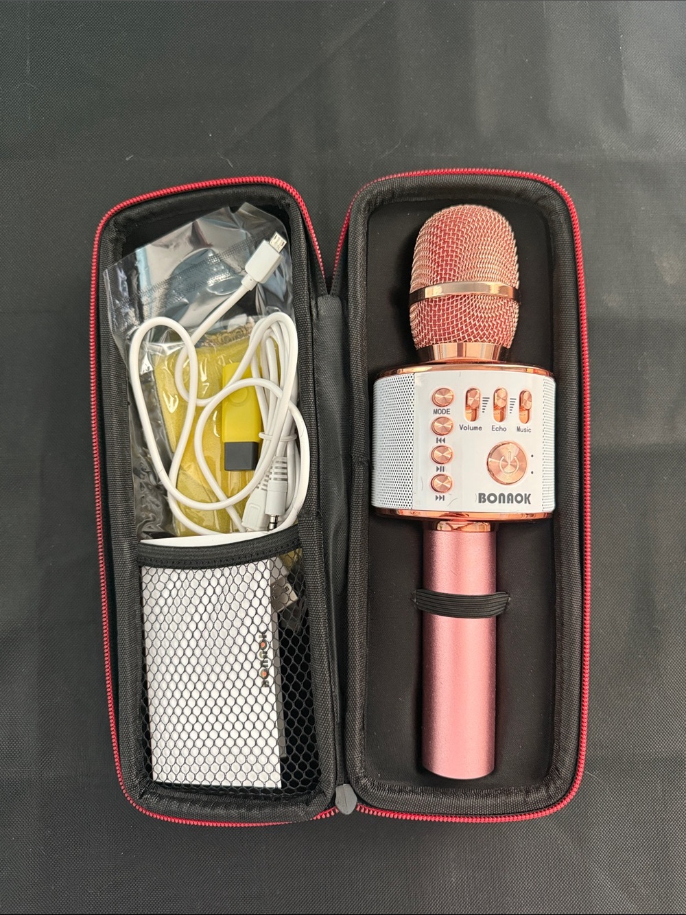 Bonaok Wireless Bluetooth Karaoke Microphone
